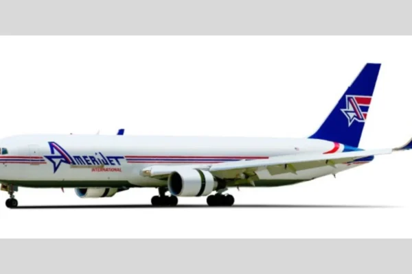 Airborne Capital has completed the placement and delivery of a Boeing 767-300BCF on long-term lease to Amerijet International Airlines
