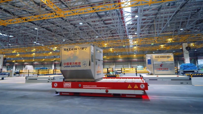 The high-capacity AGVs enhance operational flexibility by reducing reliance on manual transport.