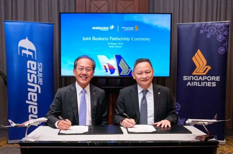 Malaysia Airlines and Singapore Airlines formalise business partnership
