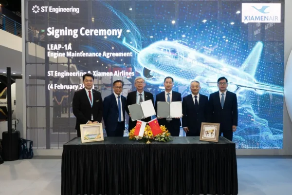 The commercial aerospace business of ST Engineering has entered into a multi-year engine MRO agreement with Xiamen Airlines to support its CFM LEAP-1A engines with their first Performance Restoration Shop Visit (PRSV).