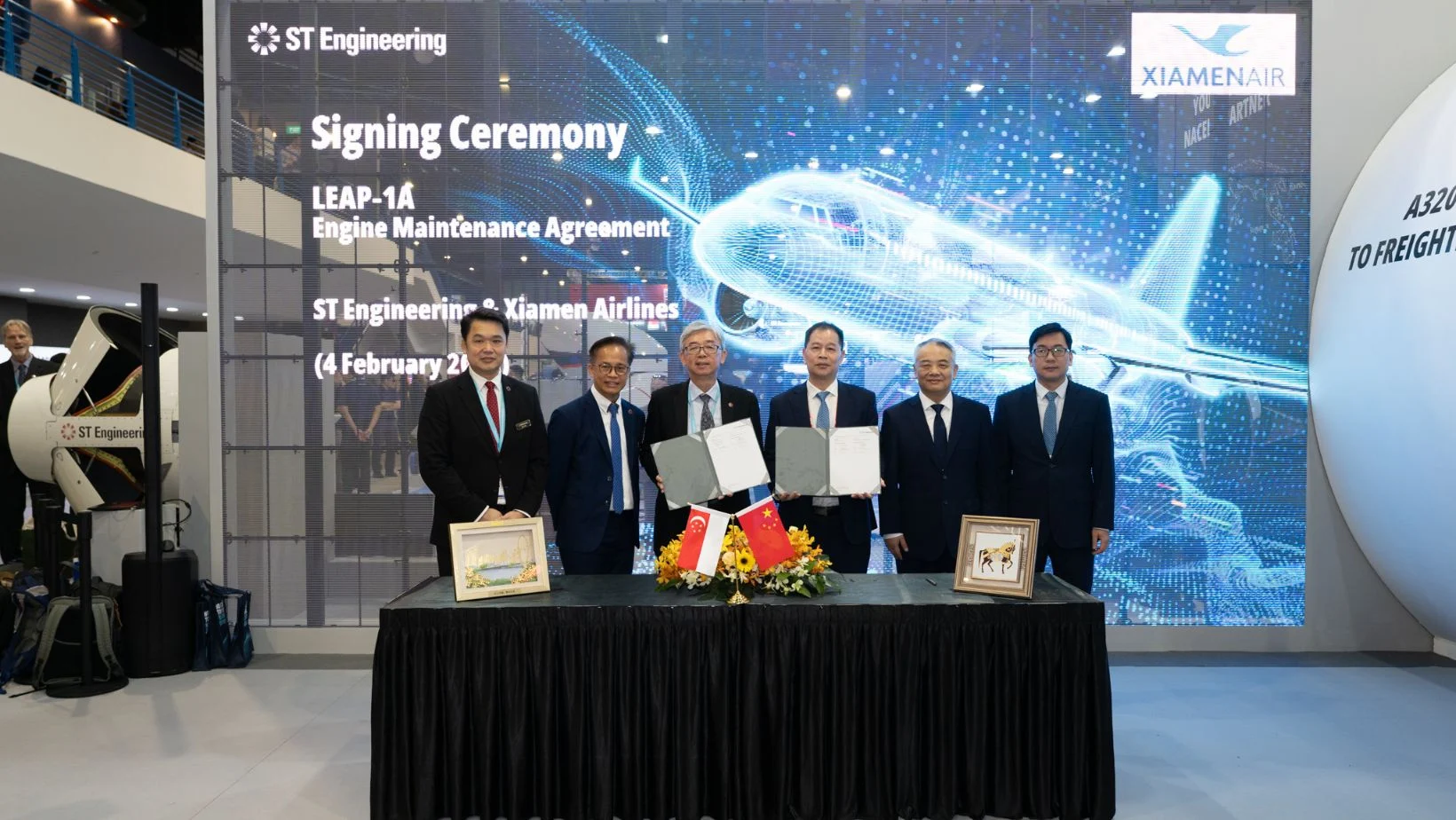 Singapore Airshow: ST Engineering and Xiamen Airlines sign...