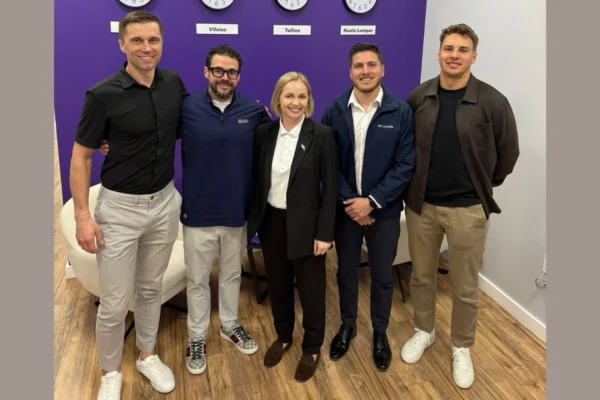 Left to right in the photo: Risto Mäeots, CEO of Magnetic Group; Andrew Serrott, President of Stratton Aviation; Airina Kacienaitė-Krakė, Managing Director of Magnetic Trading; Christian Mejia, Business Development Director (USA) of Magnetic Trading; Eigirdas Keblikas, VP Asset Trading & Leasing at Magnetic Trading.