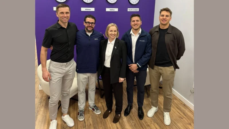 Left to right in the photo: Risto Mäeots, CEO of Magnetic Group; Andrew Serrott, President of Stratton Aviation; Airina Kacienaitė-Krakė, Managing Director of Magnetic Trading; Christian Mejia, Business Development Director (USA) of Magnetic Trading; Eigirdas Keblikas, VP Asset Trading & Leasing at Magnetic Trading.