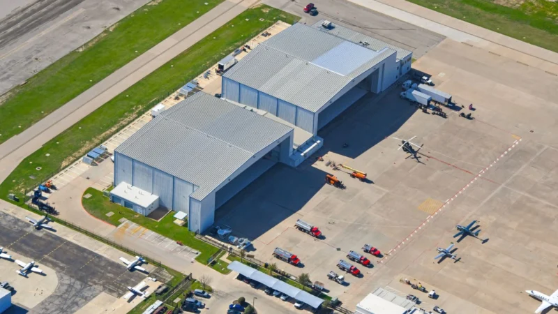 ARCO National Construction and International Aerospace Coatings (IAC) are working together on the renovation of two aircraft hangars at Fort Worth Meacham International Airport.