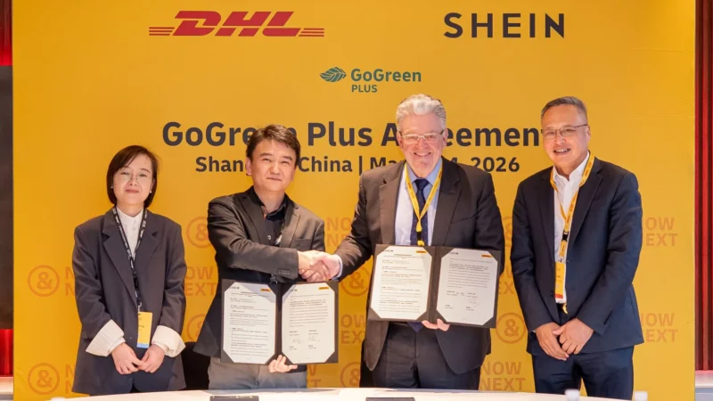 DHL express and SHEIN sign GoGreen Plus agreement