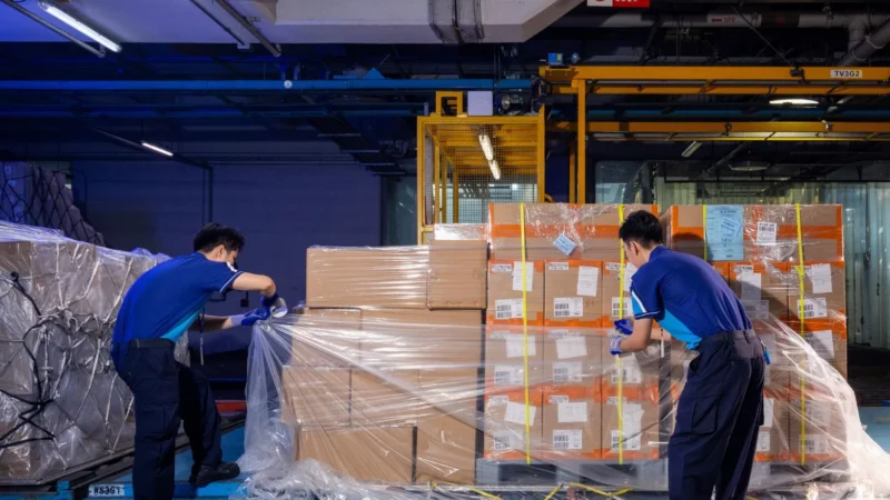 Hactl becomes the first air cargo terminal in the world to roll out 100% closed-loop recycled plastic sheets