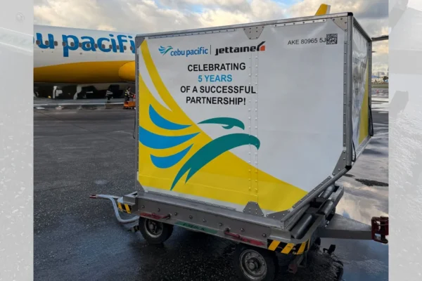 Cebu Pacific has renewed and expanded its partnership with Jettainer