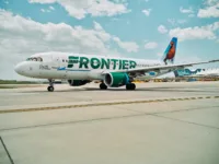 Frontier Airlines planes taxi at Denver International Airport in Denver, Colorado, Tuesday, June 14, 2022 (File photo)