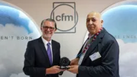 Left: Gaël Méheust, president and chief executive of CFM International / Right: Hussein Sherif Fahmi, chairman and chief executive of Air Cairo