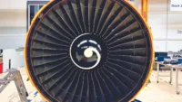 CF6-80C2B6F engine for a Boeing 767. Credit: AJW