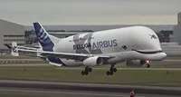 BELUGA landing at Heathrow