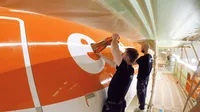 easyJet trials new paint that is fractionally lighter (Pic: File photo from easyJet)