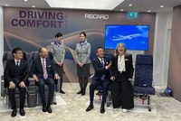 The ANA team with Recaro personnel at this morning's press launch