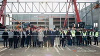 Having 'topped out', the final assembly line is expected to become operational by the end of the year.