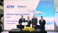 EFW and Hengqin Winglet held a signing ceremony for the A330P2F freighter conversion contract at the Singapore Airshow 2026.
