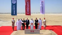The ceremonial ground breaking of Emirates' new engineering facility at Dubai South in the presence of His Highness Sheikh Ahmed bin Saeed Al Maktoum, Chairman and Chief Executive, Emirates airline and Group. Credit: Emirates