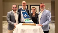 Left to Right: Rafael Ferro (Boeing), Tony Guiliano (Boeing), Christin Datz (Boeing), Lionel G. Roques (AFRA)