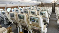 Premium Economy in the newly retrofitted A380 aircraft- converted from two class to three class. Credit: Emirates