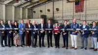 AAR Corp leaders and stakeholders cut ribbon at the organisation's new hangar in Miami on August 17, 2026.