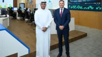 Nabil Sultan Al Murr, group chief executive of dnata and Guillaume Crozier, chief cargo officer of dnata. Credit: dnata