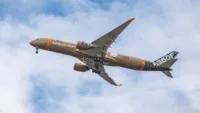 A350F MSN700 first flight - take off. Credit: Airbus SAS 2026