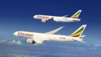 Ethiopian Airlines becomes the first African carrier to purchase the world's newest widebody freighter, the 777-8 Freighter. Credit: Boeing